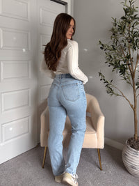 Hayes Long Sleeve Micro-Ribbed Henley Top (Natural)