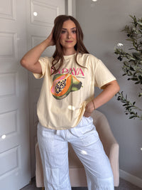 Amaya Papaya Oversized Graphic Tee (Butter)