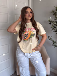 Amaya Papaya Oversized Graphic Tee (Butter)