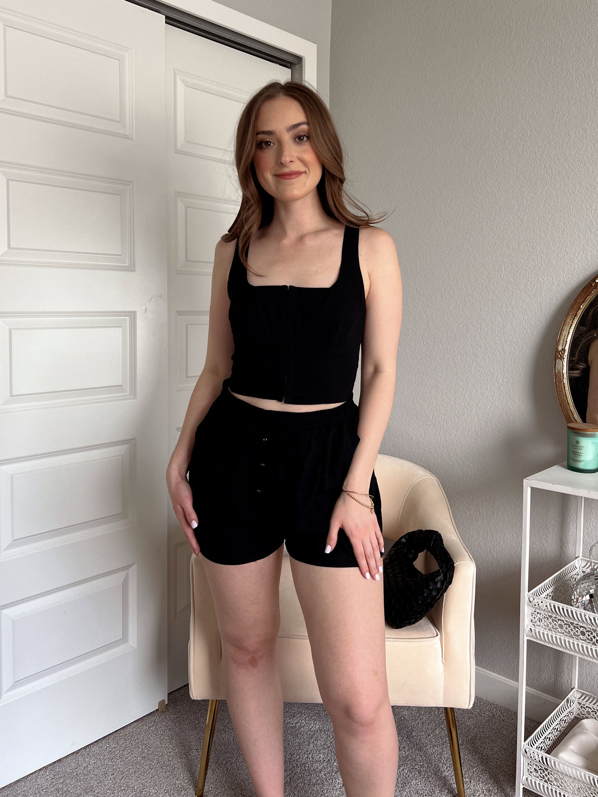 black high waisted dress shorts Remember To Have Fun Black Cotton High Waisted Denim Shorts