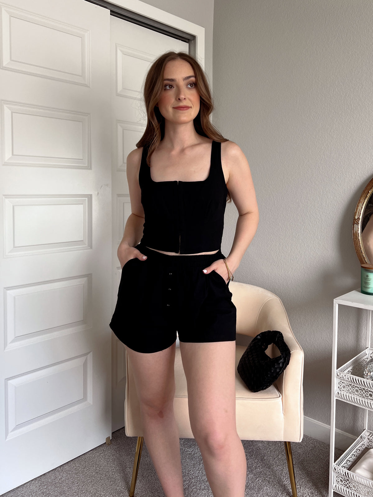 high waisted black dress shorts Black Women's High Waisted Pleated Dress Shorts for Business and Casua Lookbook Store