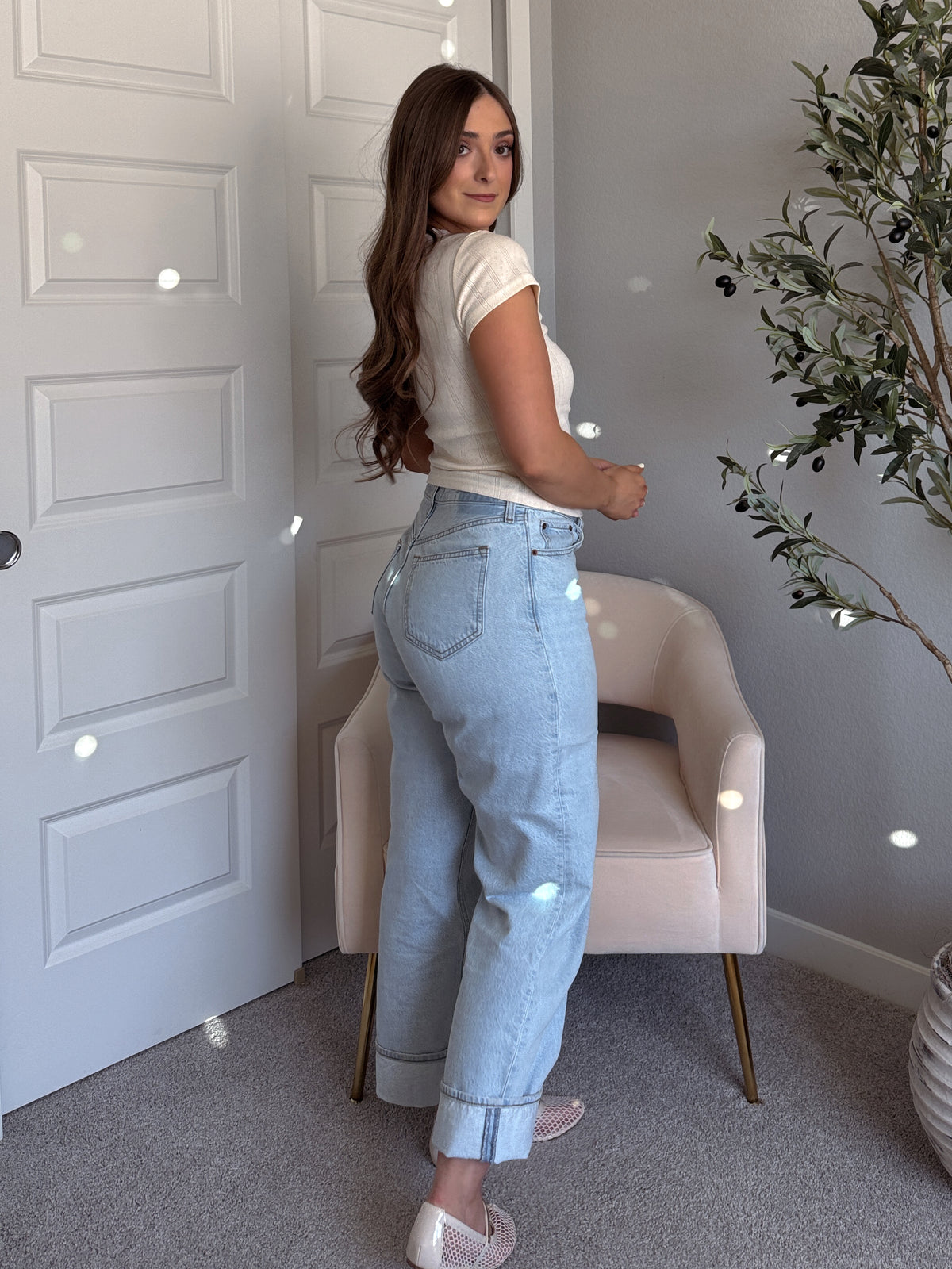 Briar Pointelle Tie Front Top (Butter)