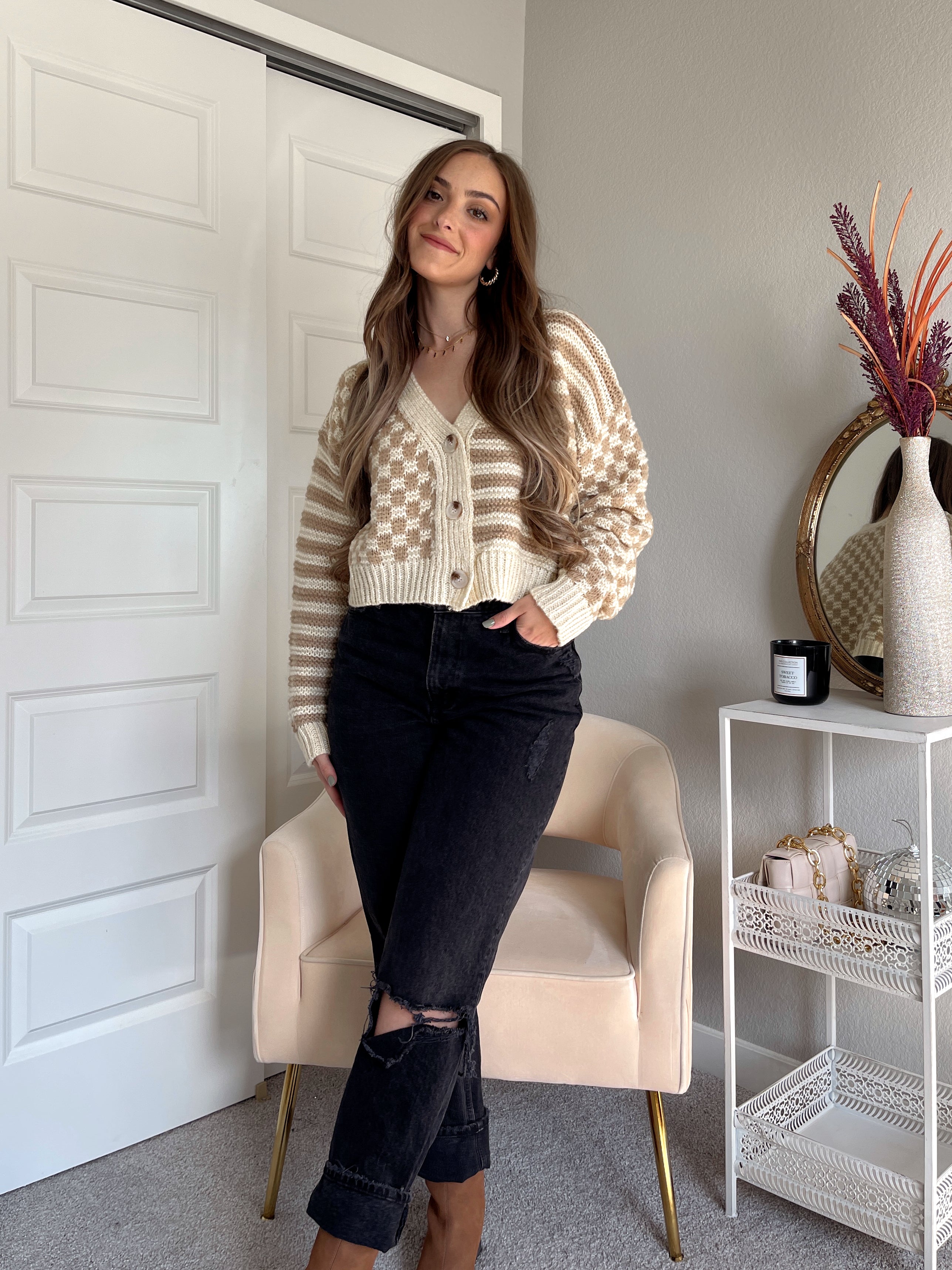 Cameron top chevron bootie
