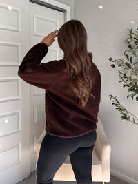 Carlisle Zip Up Mock Neck Fleece Jacket (Brown)