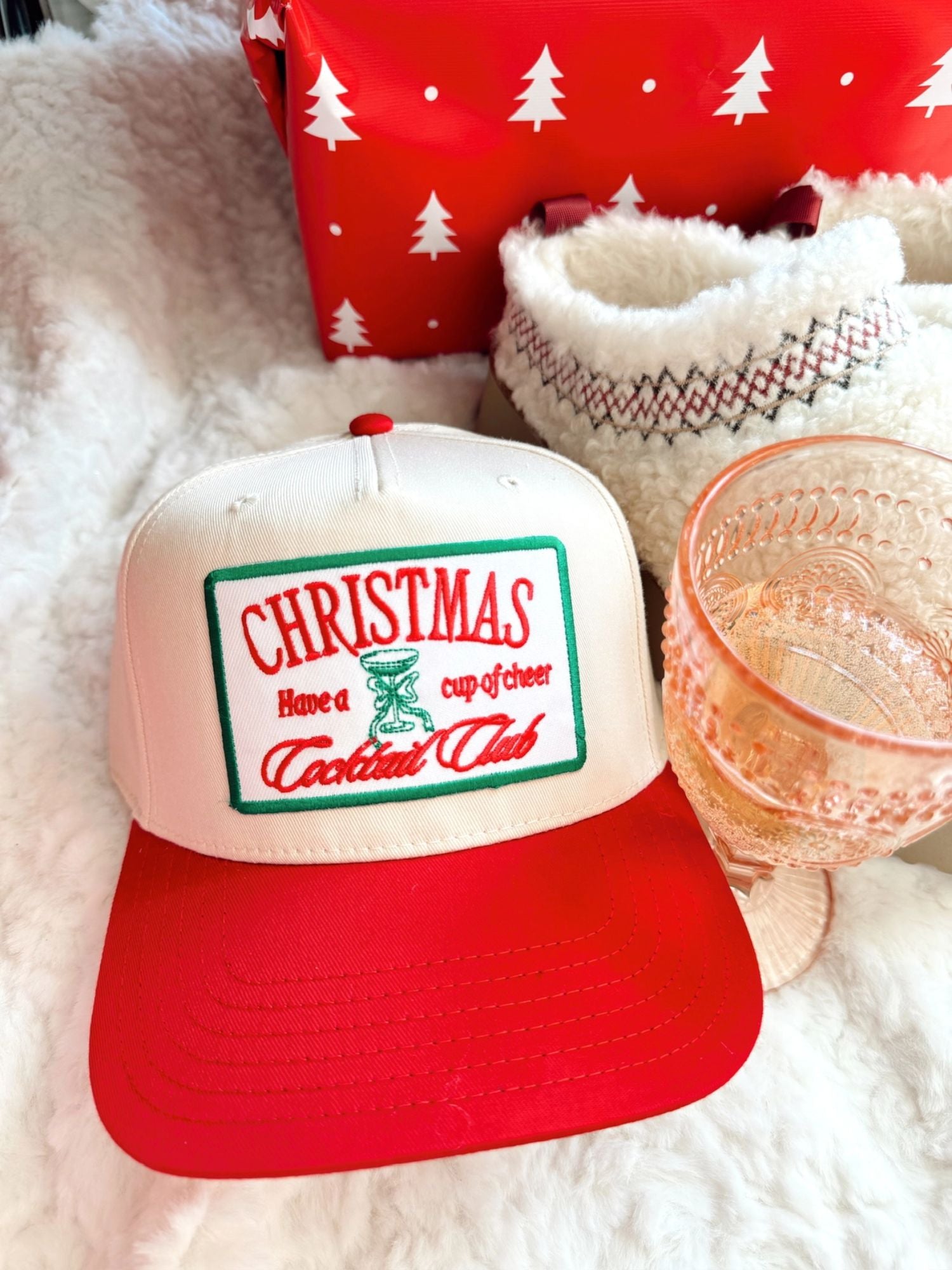 Christmas trucker hats discount
