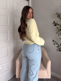 Daisy Lightweight Knit Cardigan (Butter Yellow)