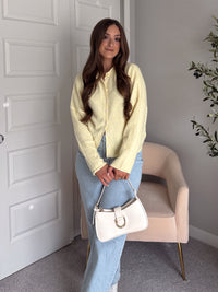 Daisy Lightweight Knit Cardigan (Butter Yellow)
