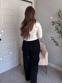 Hayes Long Sleeve Micro-Ribbed Henley Top (Natural)