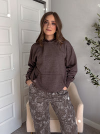Mesa Essential Burnout Fleece Hoodie (Espresso)