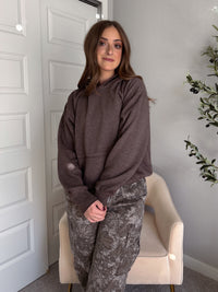 Mesa Essential Burnout Fleece Hoodie (Espresso)