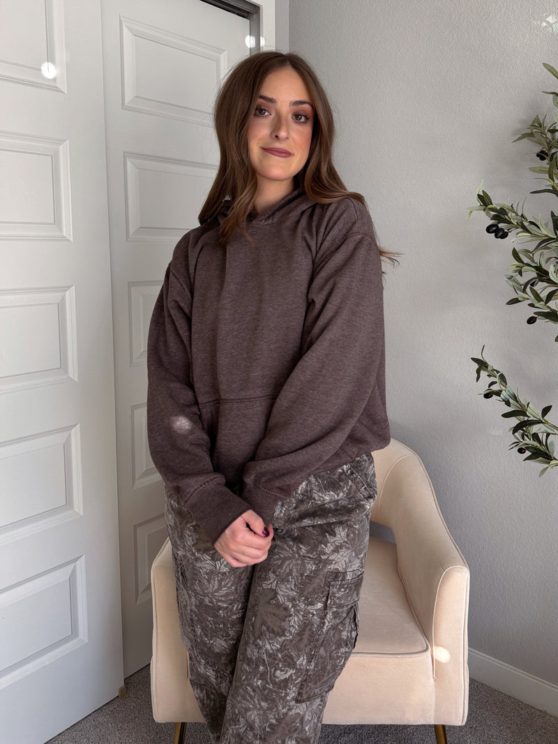 Mesa Essential Burnout Fleece Hoodie (Espresso)