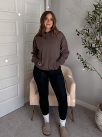 Mesa Essential Burnout Fleece Hoodie (Espresso)