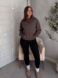 Mesa Essential Burnout Fleece Hoodie (Espresso)