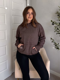 Mesa Essential Burnout Fleece Hoodie (Espresso)