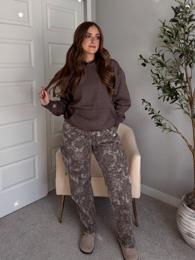 Mesa Essential Burnout Fleece Hoodie (Espresso)