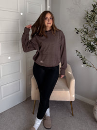 Mesa Essential Burnout Fleece Hoodie (Espresso)