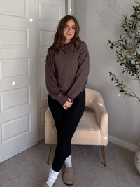 Mesa Essential Burnout Fleece Hoodie (Espresso)