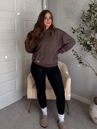 Mesa Essential Burnout Fleece Hoodie (Espresso)