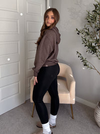 Mesa Essential Burnout Fleece Hoodie (Espresso)