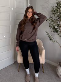 Mesa Essential Burnout Fleece Hoodie (Espresso)
