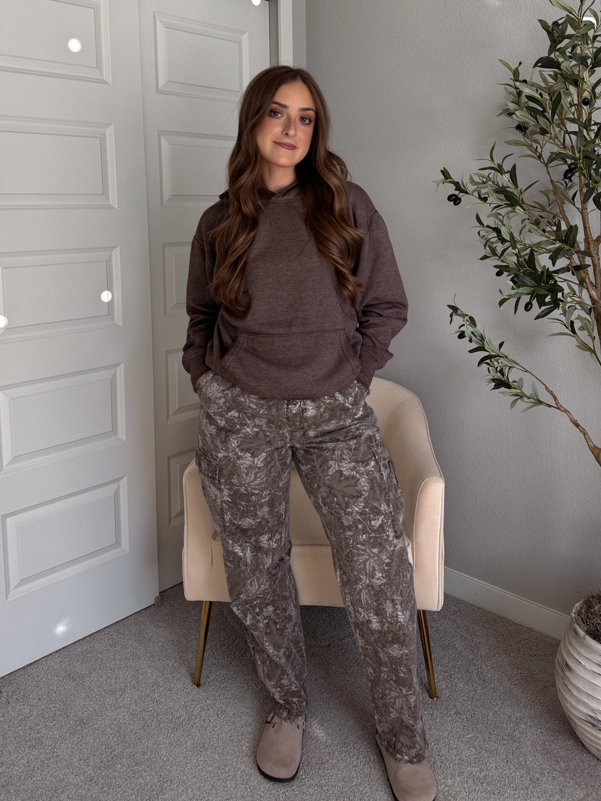 Mesa Essential Burnout Fleece Hoodie (Espresso)