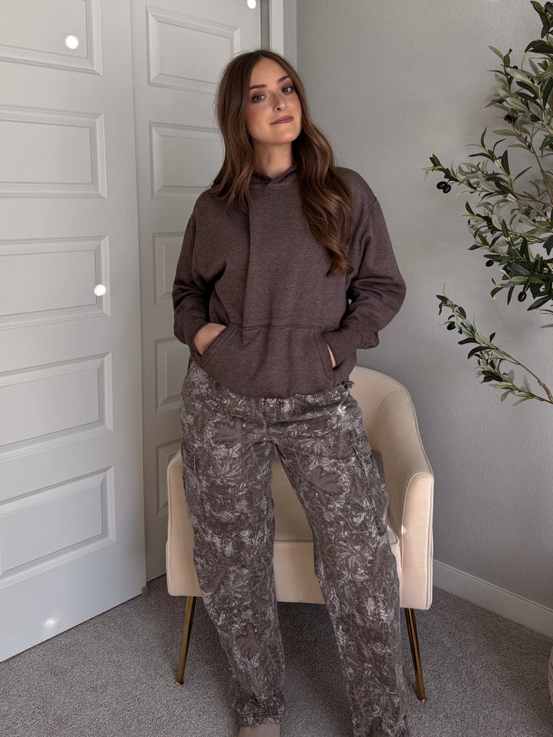 Mesa Essential Burnout Fleece Hoodie (Espresso)