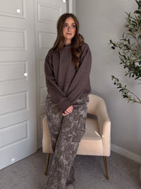 Mesa Essential Burnout Fleece Hoodie (Espresso)