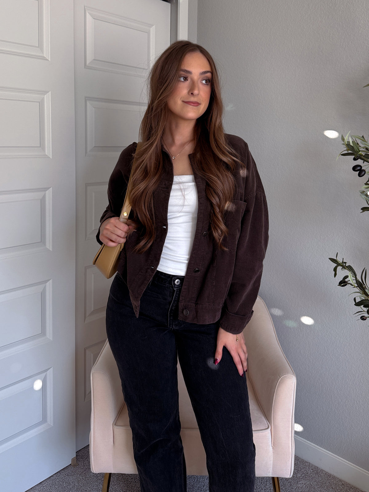 Montreux Lightweight Cotton Corduroy Jacket (Espresso)