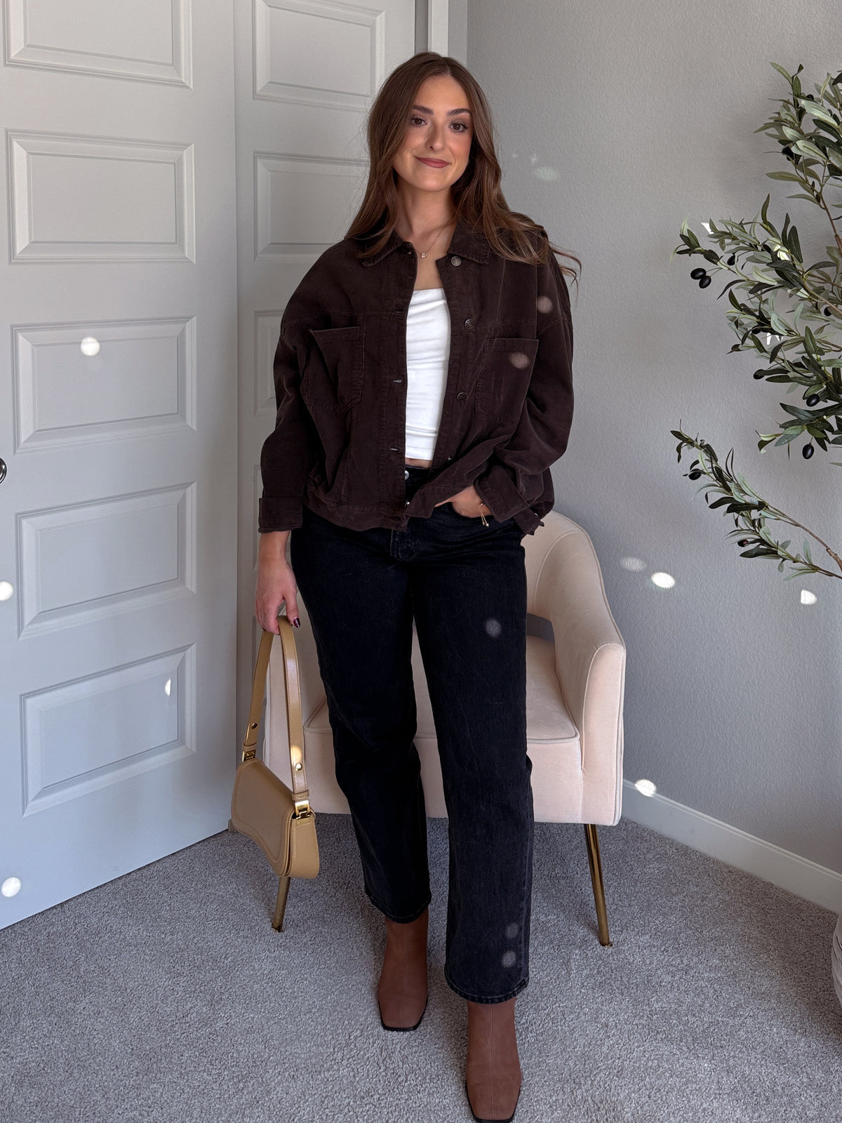 Montreux Lightweight Cotton Corduroy Jacket (Espresso)