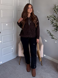 Montreux Lightweight Cotton Corduroy Jacket (Espresso)