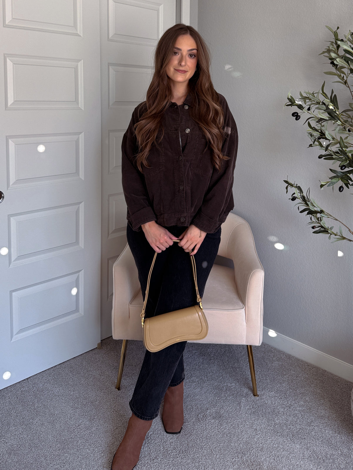 Montreux Lightweight Cotton Corduroy Jacket (Espresso)