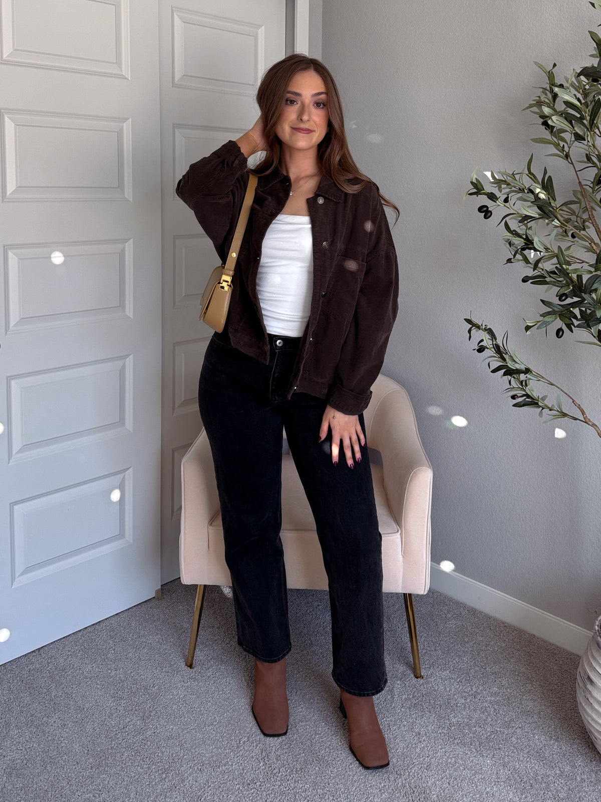 Montreux Lightweight Cotton Corduroy Jacket (Espresso)