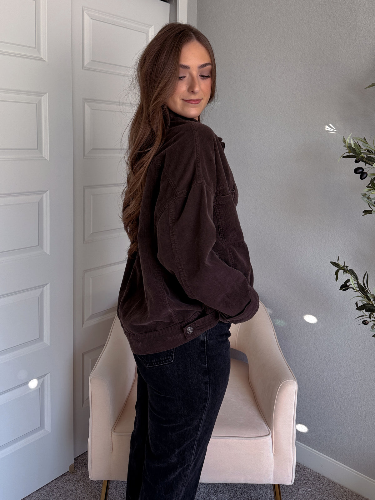 Montreux Lightweight Cotton Corduroy Jacket (Espresso)