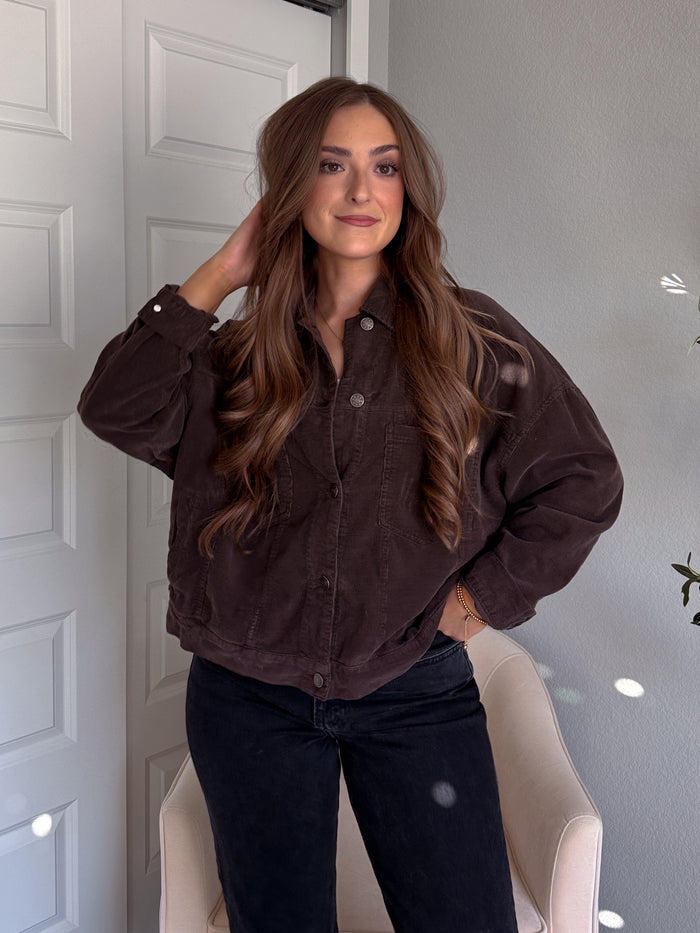 Montreux Lightweight Cotton Corduroy Jacket (Espresso)
