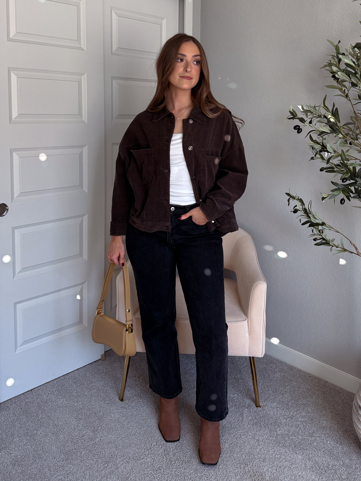 Montreux Lightweight Cotton Corduroy Jacket (Espresso)