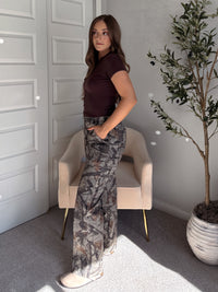 Scout Mid-Rise Twill Carpenter Pants (Woodland Camo)