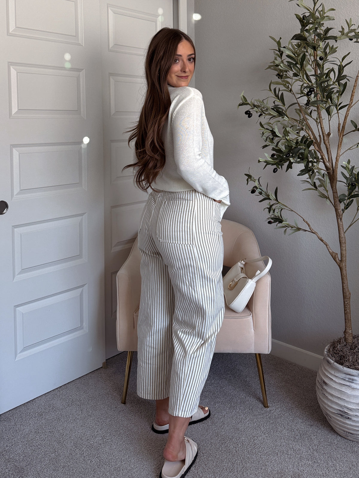 Sorrento Lemon Graphic Lightweight Oversized Knit Sweater (Cream)