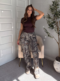 Scout Mid-Rise Twill Carpenter Pants (Woodland Camo)