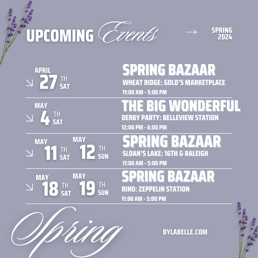 Spring 2024 Events Schedule: La Belle Boutique: Neutral Women's Online Clothing Boutique