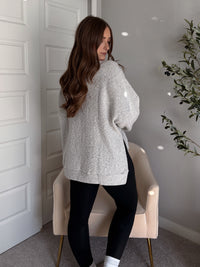 Winslow Marina Textured Cotton Knit Henley (Cream/Black)