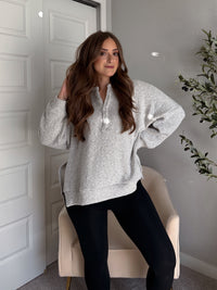 Winslow Marina Textured Cotton Knit Henley (Cream/Black)