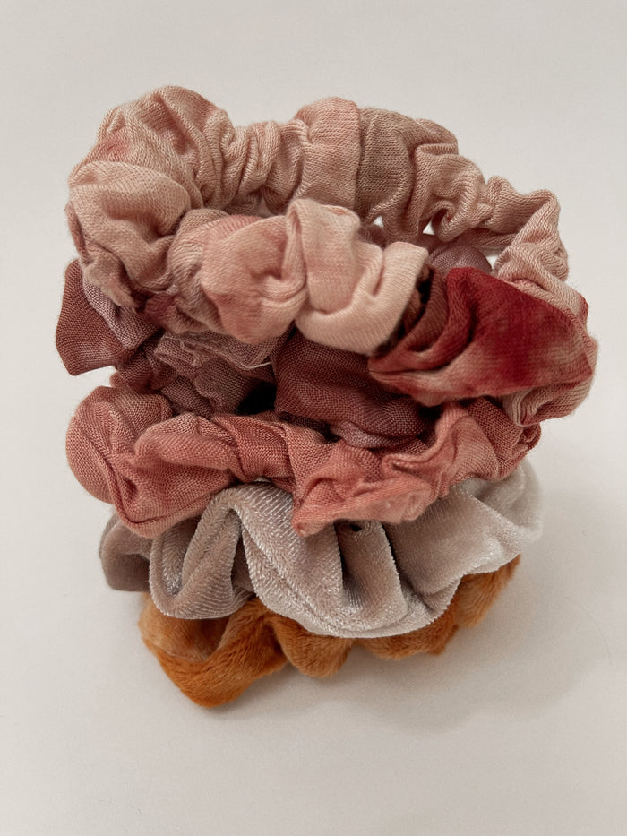 Phoebe Assorted Scrunchie Set (Tie-Dye Multi)